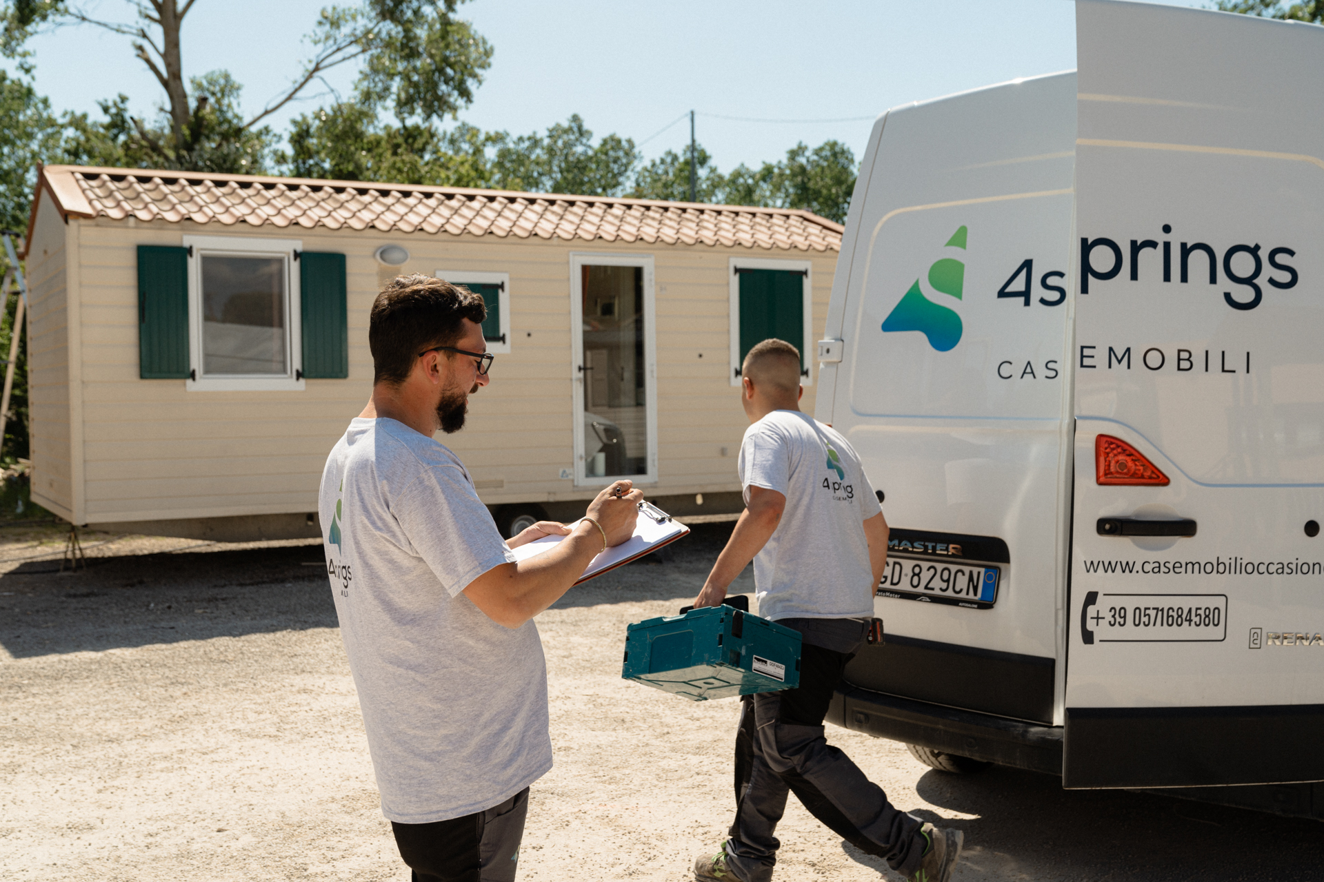 Mettiamo a dimora la tua nuova casa su ruote. 